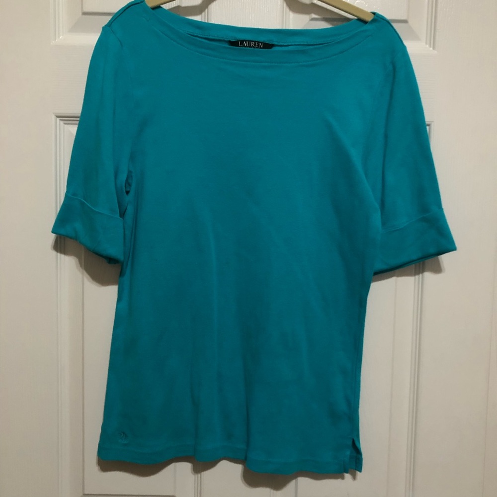 Ralph Lauren Turquoise Top